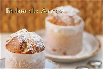 Португальские кексы из рисовой муки Bolos de Arroz