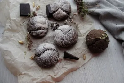 Шоколадно-ореховые пряники