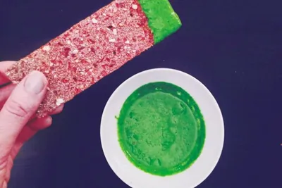 Зеленый соус из рукколы