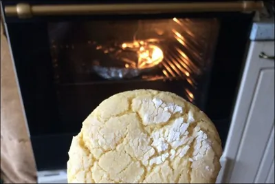 Лимонное печенье с трещинками