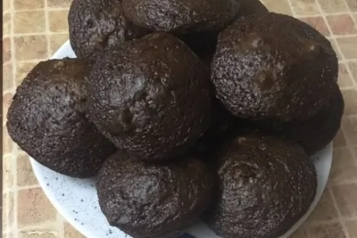 Шоколадные йогуртовые кексы с маршмеллоу