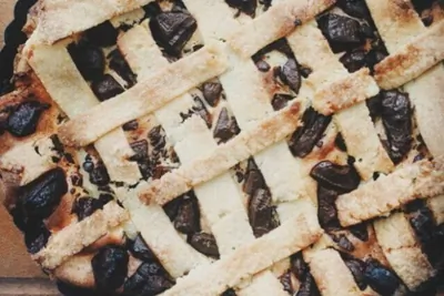 Творожный пирог с шоколадом и цитрусом