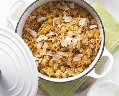 Плов с турецким горошком