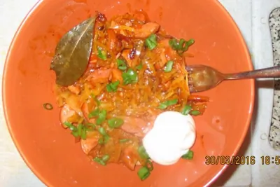 Солянка с сосисками