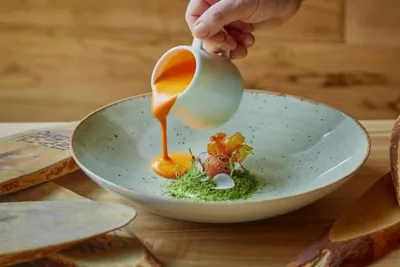 Холодный суп из печеных перцев