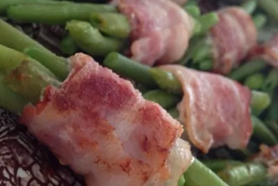 Стручковая фасоль в беконе