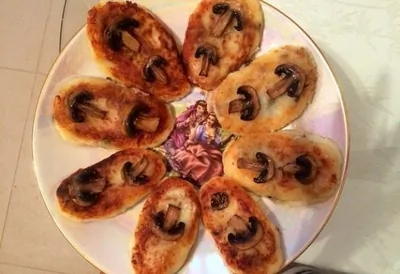 Постные зразы с грибами