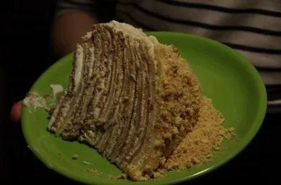 Блинный торт «Зебра»