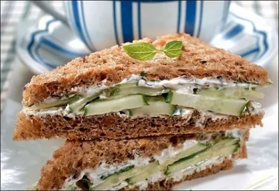 Английские сэндвичи с огурцами