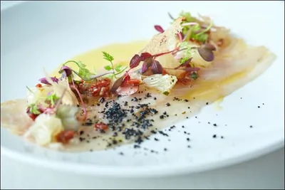 Карпаччо из баррамунди