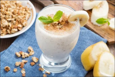 Смузи с овсяными хлопьями