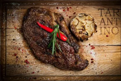 Стейк Нью-Йорк от ресторана «Тарантино»