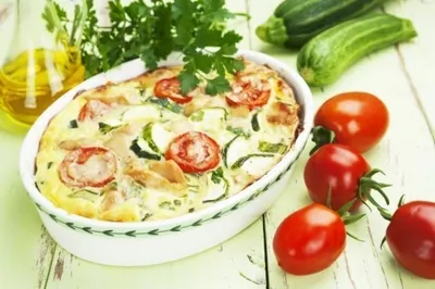 Запеканка из кабачков и помидоров