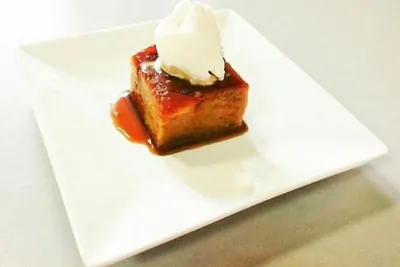 Банановый пирог-перевертыш с карамелью