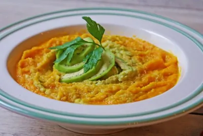 Крем-пюре из тыквы и авокадо