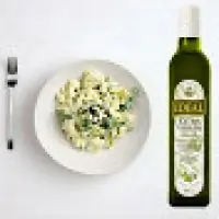 Ракушки конкилье с йогуртом, зеленым горошком и чили