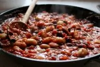 Фасоль с беконом