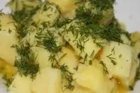 Картофельный салат с укропом
