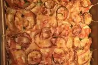 Цукини, запеченные с помидорами и сыром