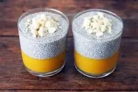Пудинг с семенами чиа и манго