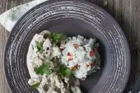 Свинина со сливками в мультиварке