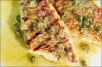 Кефаль под лимонно-апельсиновым соусом