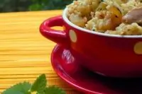 Булгур с курицей и овощами