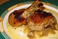 Курица тушеная с тимьяном