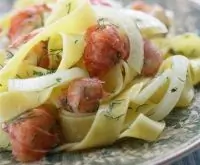 Тальятелле с чили и соусом из раков