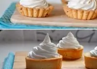 Корзиночки с кремом зефир