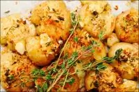 Давленый картофель с копченной паприкой