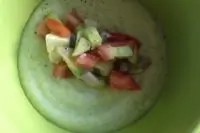 Огуречный суп-пюре с сальсой
