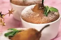 Шоколадные кексы с грушами