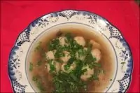 Украинский суп с галушками (диета № )