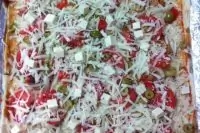 Быстрая пицца с курицей