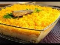 Слоеный салат со шпротами