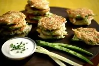 Оладьи из зеленой фасоли