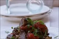 Баранина с овощами и нутом в марокканском стиле