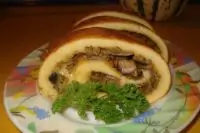 Тыквенный рулет-омлет с печенью