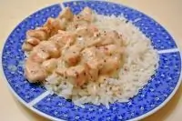 Куриные грудки в сметанно-горчичном соусе