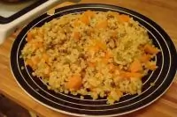 Булгур с чечевицей и овощами