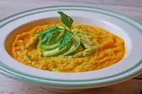 Крем-пюре из тыквы и авокадо