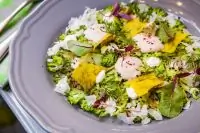 Карпаччо из брокколи с крем-лососем