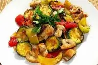 Овощное рагу с шампиньонами