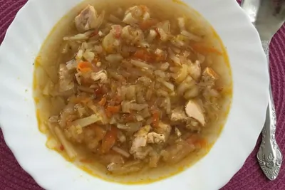 Легкие щи из кольраби
