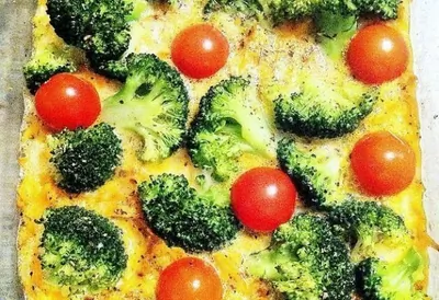 Запеканка из брокколи и черри