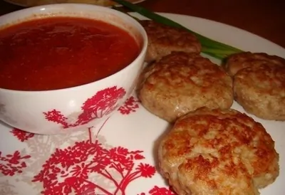 Куриные котлеты с овсяными хлопьями