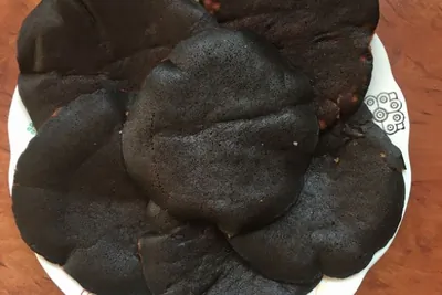 Чёрные оладьи