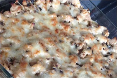 Картофельная запеканка с куриным жюльеном