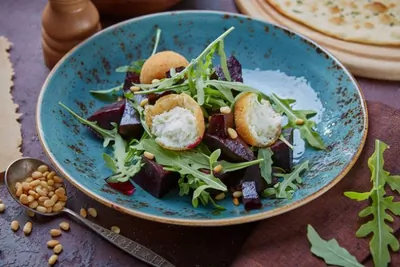 Свекла с мягким сыром